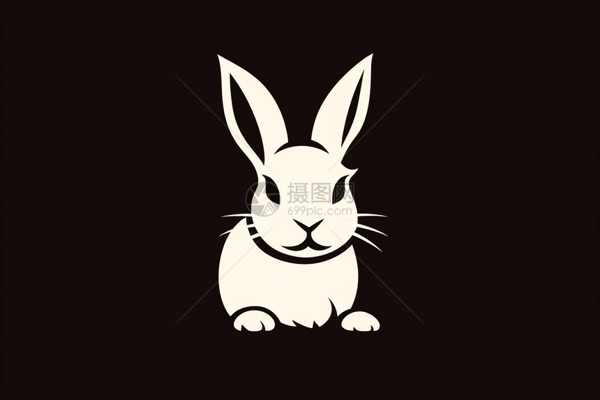 设计的兔子轮廓图片