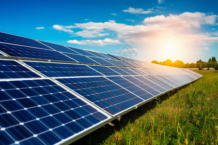 太阳能电池板的能源图片