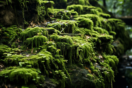森林里的苔藓高清图片