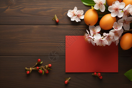 喜庆的红色贺卡背景图片