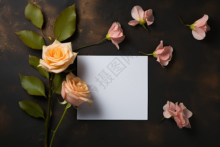 浪漫空白素材粉色花朵的浪漫表白背景