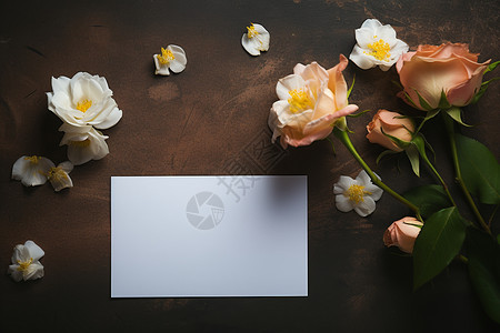 花香浓郁和白纸图片