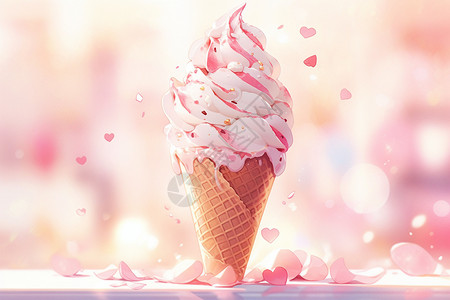 夏日里的冰淇淋图片