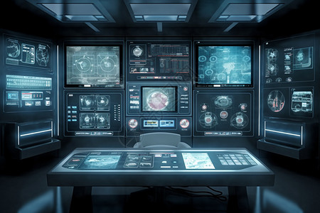 指挥调度中心虚拟的控制中心设计图片