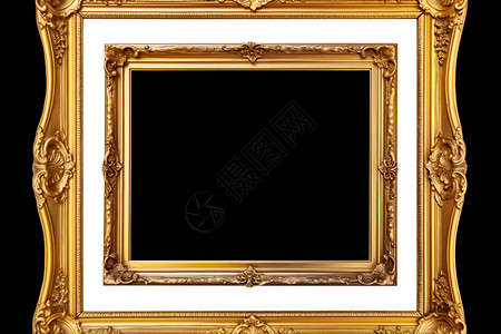 金色的古典相框装饰图片