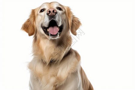 温顺可爱的金毛犬背景图片