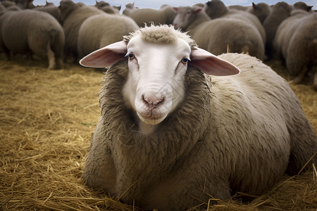 农业养殖的绵羊图片