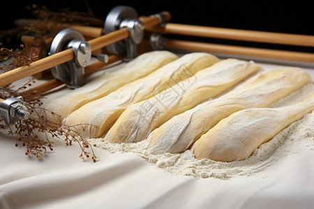面包店手工烘焙的面包图片
