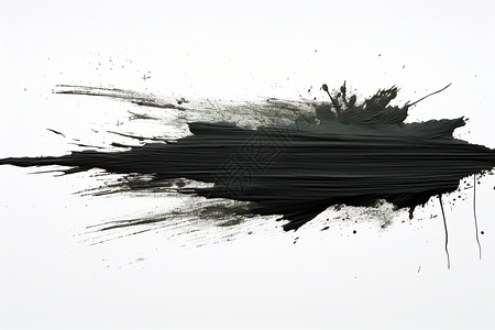 黑点水墨画中的流淌与碰撞背景
