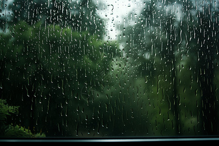 雨中的窗户雨中留影背景