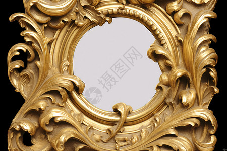 华丽相框金色艺术感古典相框背景