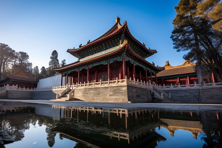佛教历史浇筑的香山公园景观图片