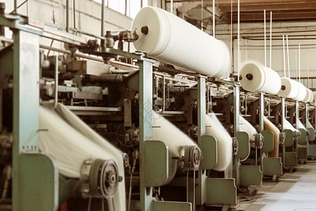 高科技的丝绸工厂图片