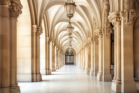 古典宫廷长廊图片