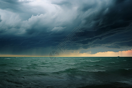 风暴中的大海图片