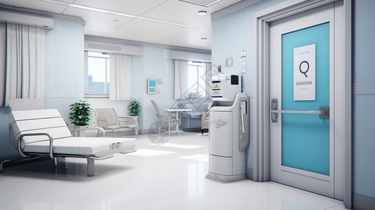 医院氧气站的房间背景图片
