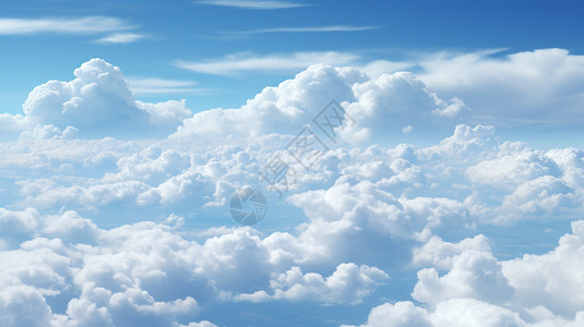 天上云天上美丽的云朵插画
