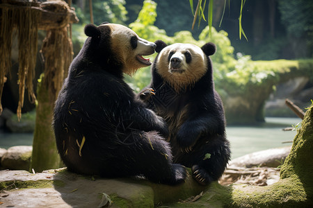 懒散的熊猫图片
