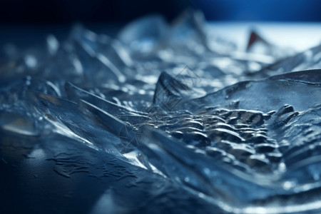 蓝色的冰川冰冷的纹理模型设计图片