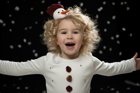 白色天使庆祝圣诞假期高清图片