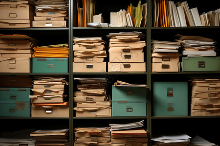 档案整理整理的档案室背景