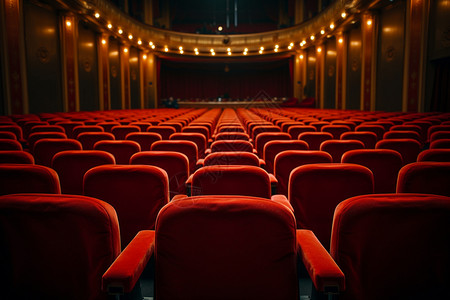 现代剧场影院座位高清图片