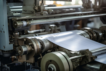 大型印刷厂的印刷设备高清图片