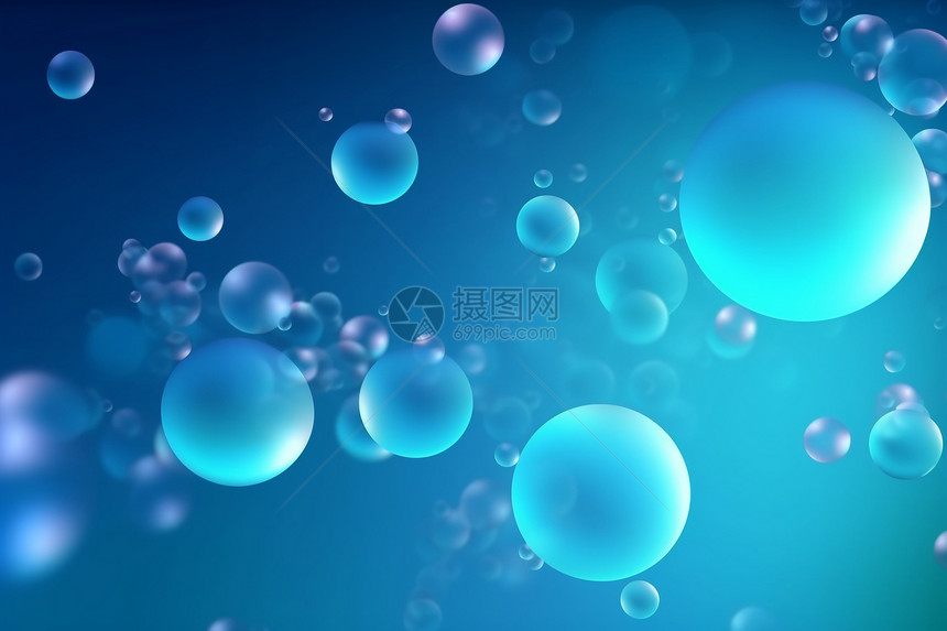抽象气泡创意背景图片