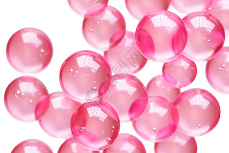 创意粉色气泡背景图片