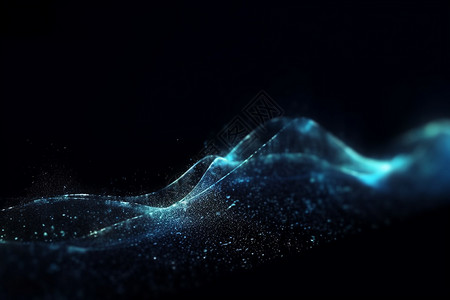 3D科幻水波光影图片