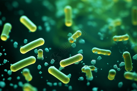 生物学细菌概念图背景图片