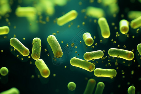 抽象生物学细菌概念图高清图片
