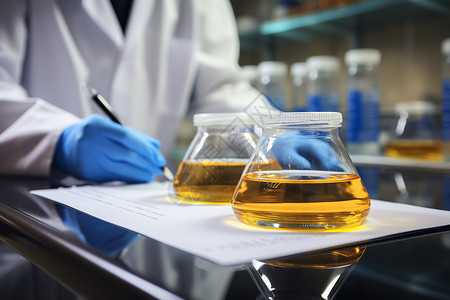 化学实验室的液体背景图片