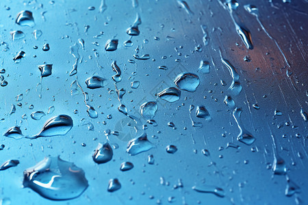 模拟雨点自然下雨天的玻璃设计图片