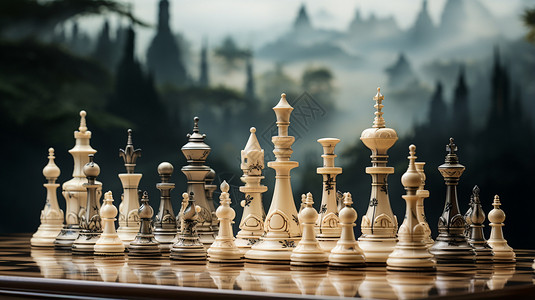 传统的国际象棋背景图片