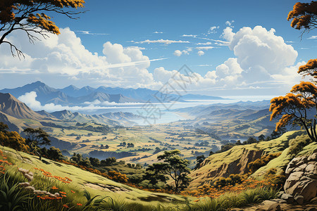 自然迷人的山丘图片