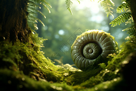 阳光下的蜗牛之旅背景图片