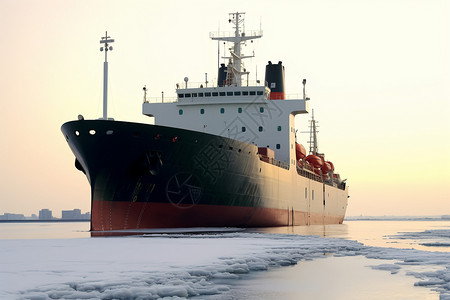 北冰洋探险队的船只高清图片
