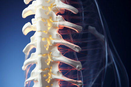 脊椎护理椎盘健康姿势研究设计图片