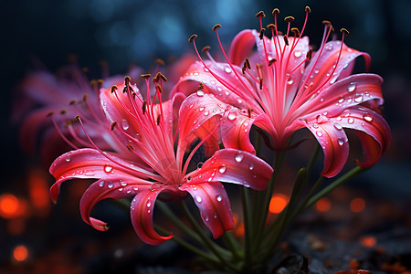五彩斑斓黑美丽的神秘花朵设计图片