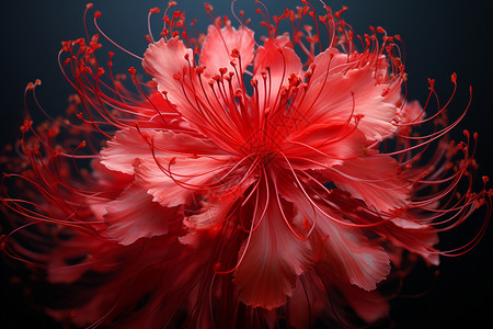 黑花朵素材红花在黑暗中绽放设计图片