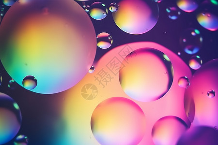 彩色背景上的气泡背景图片