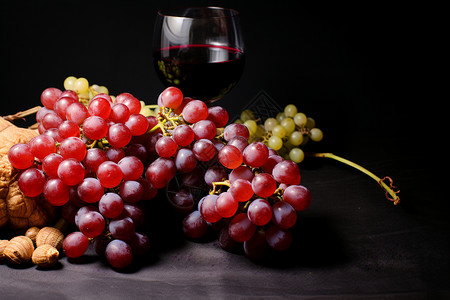 酿酒的美味葡萄背景图片