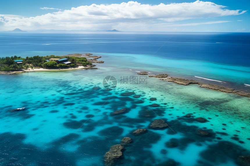 热带岛屿的美丽景观图片