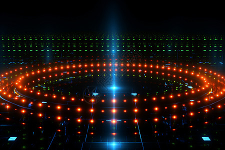 圆形舞台灯光概念图图片