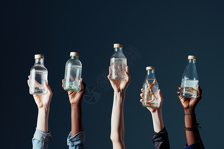 引用健康饮水的概念图背景