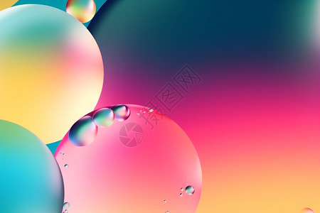 五彩斑斓气球抽象泡泡创意艺术背景设计图片