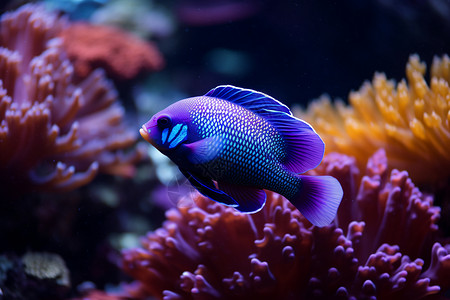 水底生物漂亮的海底世界背景