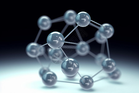 抽象原子分子结构背景图片