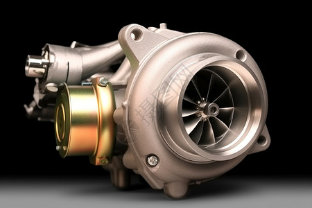 汽车引擎里的涡轮增压器设计图片